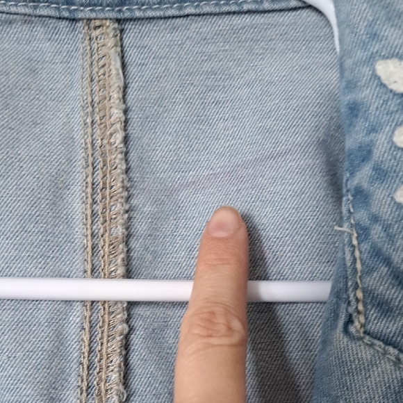 Floral Embroidered Denim Blazer - Picture 3 of 8